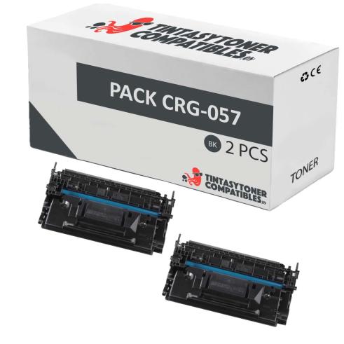 Compatible Pack 2x Canon 057 Negro