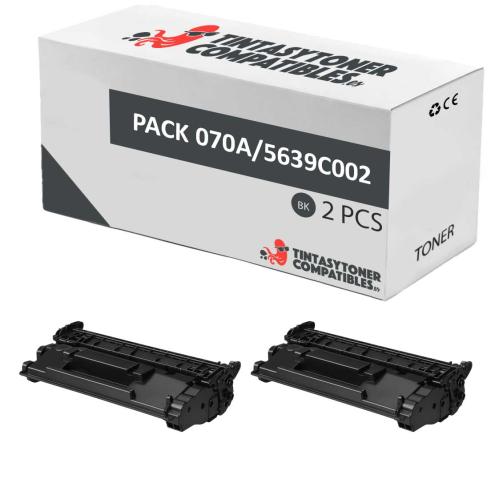Compatible Pack 2x Canon 070A Negro