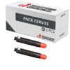 Compatible Pack 2x Canon C-EXV33 Negro