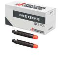 Compatible Pack 2x Canon C-EXV33 Negro