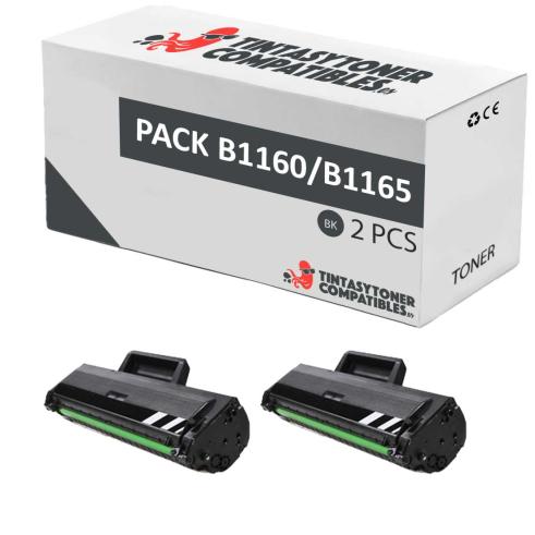 Compatible Pack 2x Dell B1160 / B1165