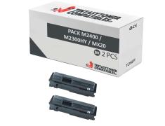 Compatible Pack 2x Epson M2400 / M2300HY / MX20