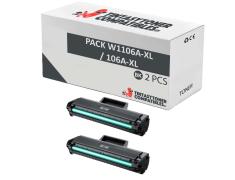 Compatible Pack 2x HP 106A-XL / W1106A-XL (Alta Capacidad)