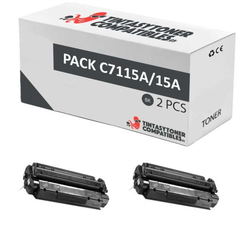 Compatible Pack 2x HP C7115A