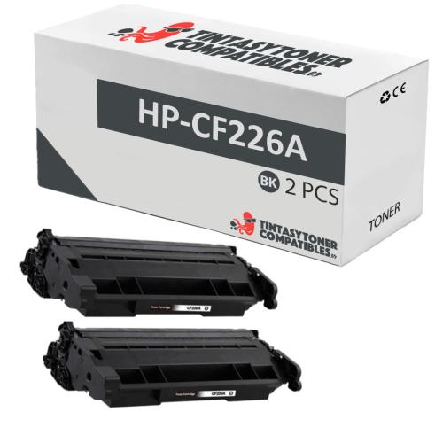 Compatible Pack 2x HP CF226A Negro Premium