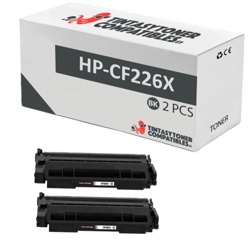 Compatible Pack 2x HP CF226X Negro Premium