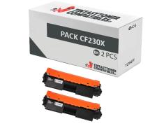 Compatible Pack 2x HP CF230X Premium Chip