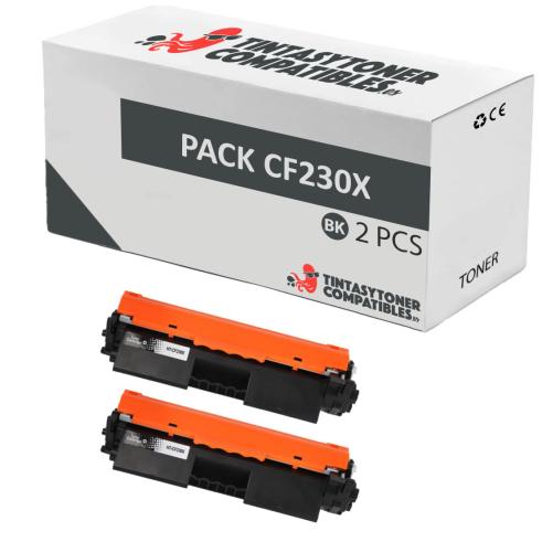 Compatible Pack 2x HP CF230X Premium Chip