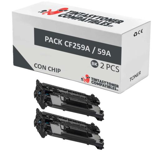 Compatible Pack 2x HP CF259A (Con Chip)