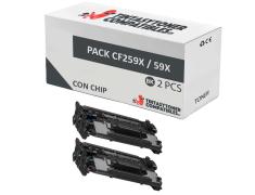 Compatible Pack 2x HP CF259X (Con Chip)