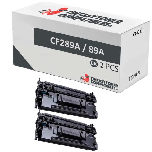 Compatible Pack 2x HP CF289A Negro