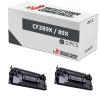 Compatible Pack 2x HP CF289X Negro