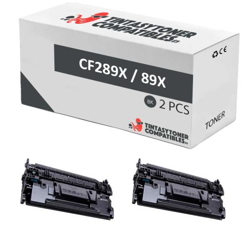 Compatible Pack 2x HP CF289X Negro