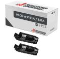 Compatible Pack 2x Hp W1331A Negro