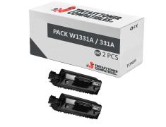 Compatible Pack 2x Hp W1331A Negro