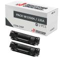 Compatible Pack 2x HP W1350A Negro