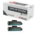 Compatible Pack 2x HP W1420A Negro (Con Chip)