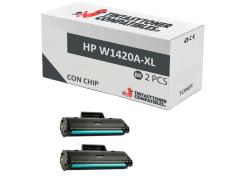 Compatible Pack 2x HP W1420A-XL Negro (Con Chip)