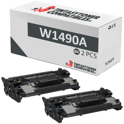 Compatible Pack 2x HP W1490A Negro