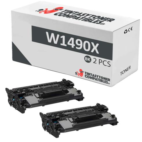 Compatible Pack 2x HP W1490X Negro