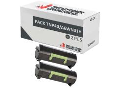 Compatible Pack 2x Konica Minolta TNP40 Negro