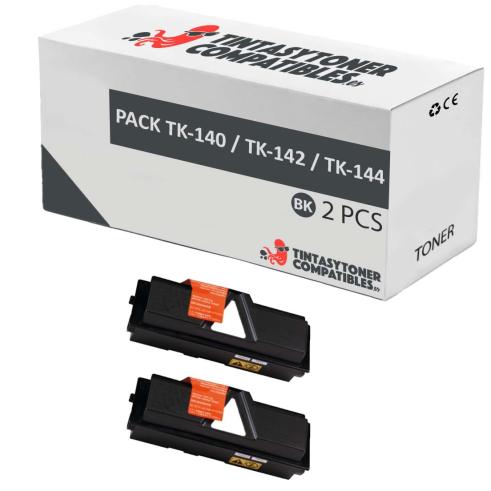 Compatible Pack 2x Kyocera TK-140 / TK-142 / TK-144