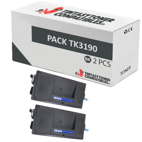 Compatible Pack 2x Kyocera TK-3190