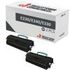 Compatible Pack 2x Lexmark E230 / E240 / E330 Negro