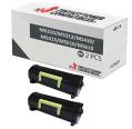 Compatible Pack 2x Lexmark MS310 / MS312 / MS410 / MS415 / MS510 / MS610 Negro