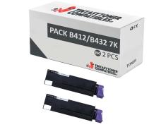 Compatible Pack 2x OKI B412 / B432 / B512 / MB472 / MB492 / MB562 (7k)