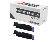 Compatible Pack 2X OKI B432 / B512 / MB492 / MB562 (12k)