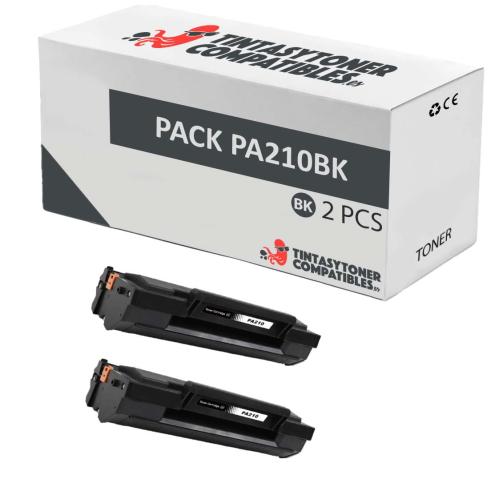 Compatible Pack 2x Pantum PA210 Negro