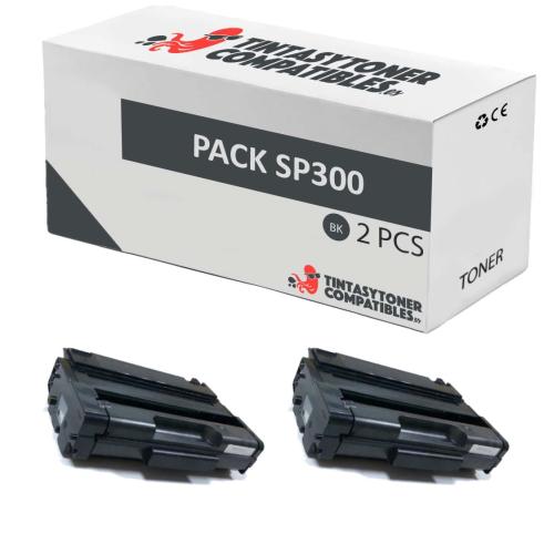 Compatible Pack 2x Ricoh Aficio SP 300