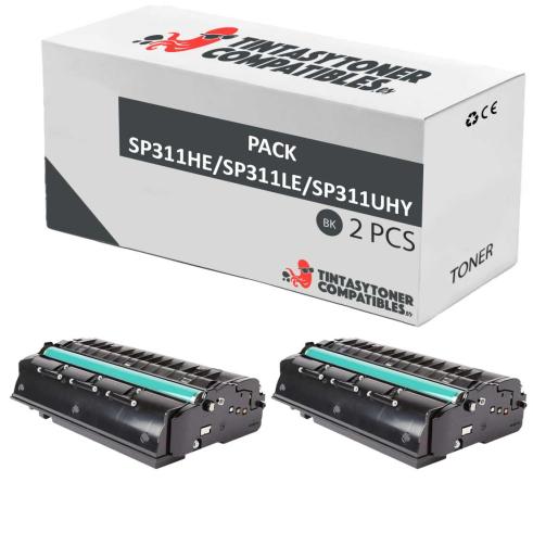 Compatible Pack 2x Ricoh Aficio SP 310 / SP 311 / SP 320 / SP 325 XXL