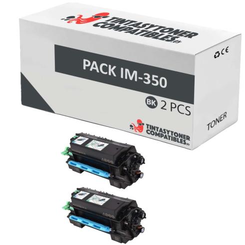 Compatible Pack 2x Ricoh IM350 Negro