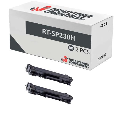 Compatible Pack 2x Ricoh SP230 Negro