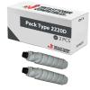 Compatible Pack 2x Ricoh Type 2220D