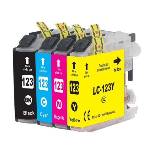 Compatible Pack 4 x Brother LC-123 Premium