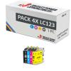 Compatible Pack 4 x Brother LC-123 Premium