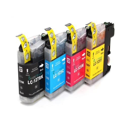 Compatible Pack 4 x Brother LC-127 Negro LC-125 Colores
