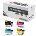 Compatible Pack 4 x Brother LC-3213 / LC3211 XL