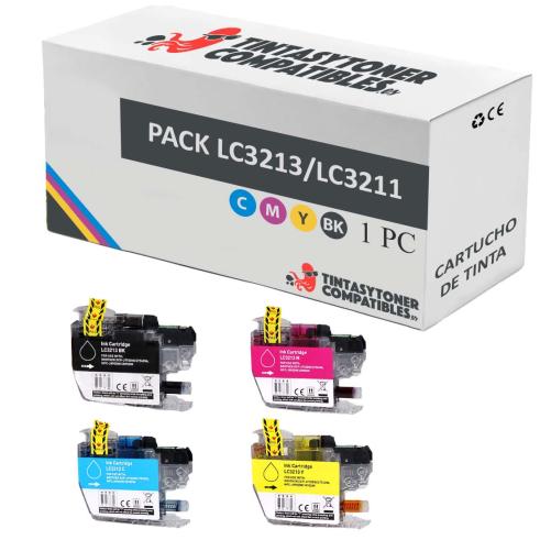 Compatible Pack 4 x Brother LC-3213 / LC3211 XL