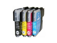 Compatible Pack 4 x Brother LC1100 / LC980
