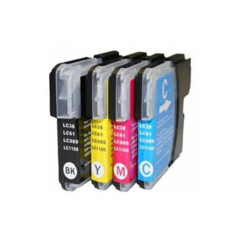 Compatible Pack 4 x Brother LC1100 / LC980