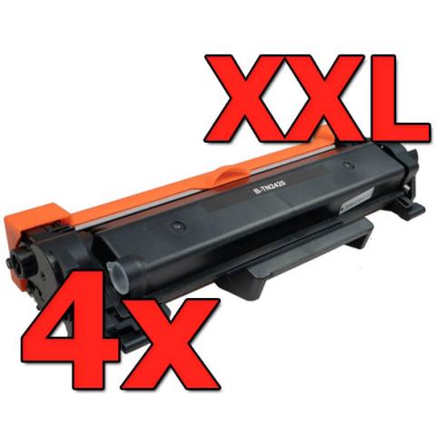 Compatible Pack 4 X Brother TN-2420 XXL