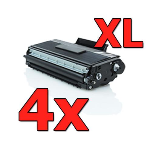 Compatible Pack 4 X Brother TN-3130 / TN-3170 / TN-3230 / TN-3280 XL (Alta Capacidad)