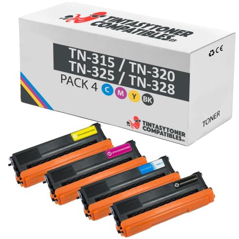 Compatible Pack 4 x Brother TN-325 TN-320