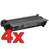 Compatible Pack 4 x Brother TN-3512