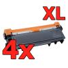 Compatible Pack 4 x Brother TN2310 2320 XXL