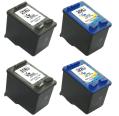 Compatible Pack 4 X HP 21/22 XL